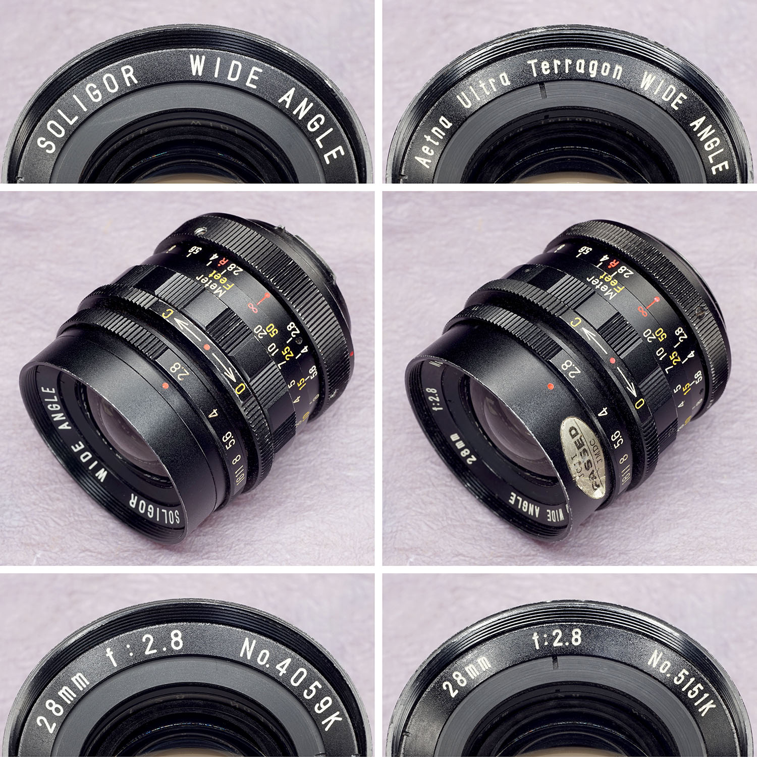 初期ミランダ用ソリゴールレンズとその周辺／さまざまな記号編（後編