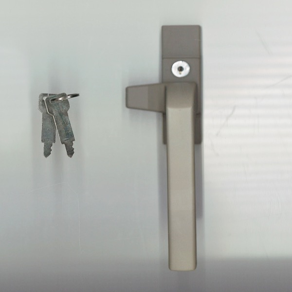 小池ガラス店 / ビル用カムラッチハンドル(キー付)(R) 刻印 : ATL