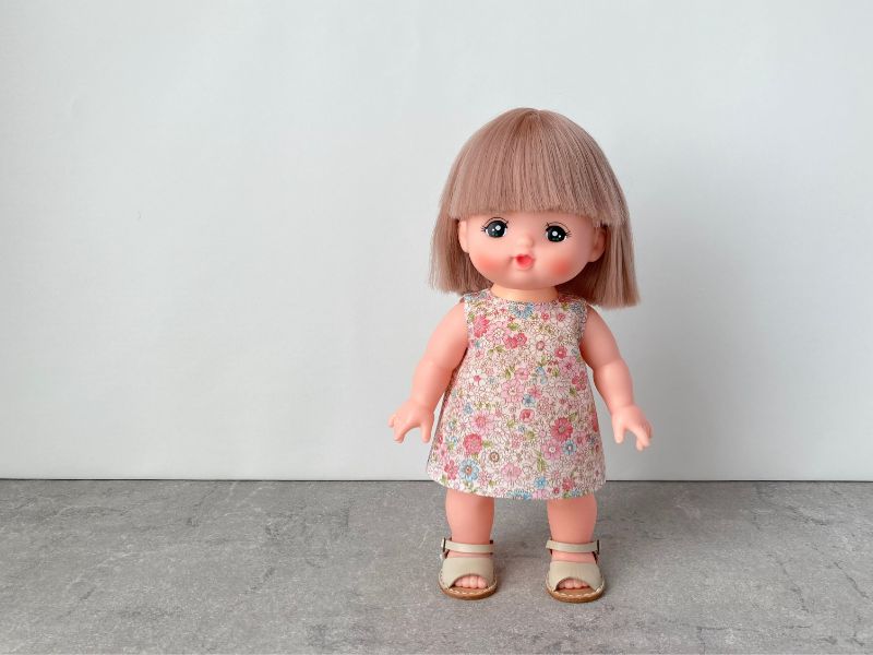 メルちゃん・ソランちゃん【ノースリーブAラインワンピース】の作り方