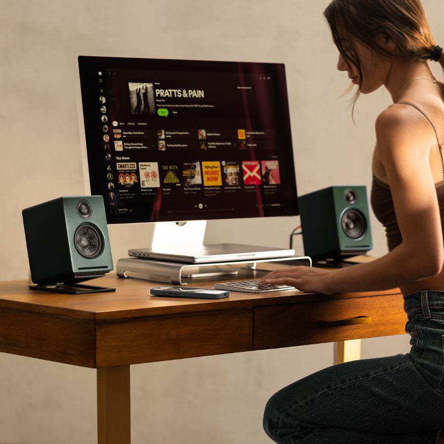 Audioengine A2+ Next Gen ホームミュージックシステム with Bluetooth