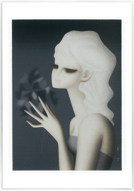 東郷青児「花束」油絵・F4号 絵画買取・販売の小竹美術