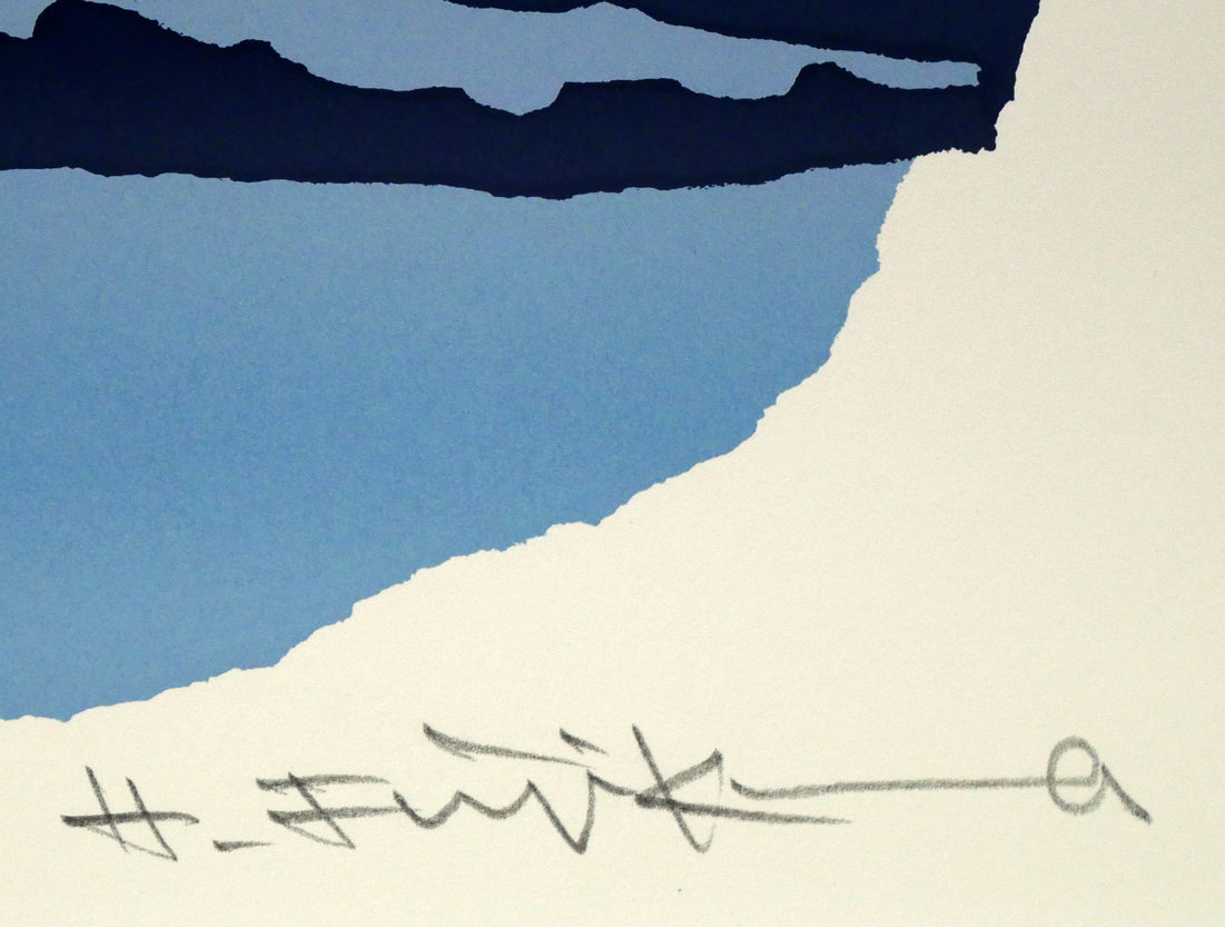 藤倉英幸「羊蹄山」シルクスクリーン版画 絵画買取・販売の小竹美術