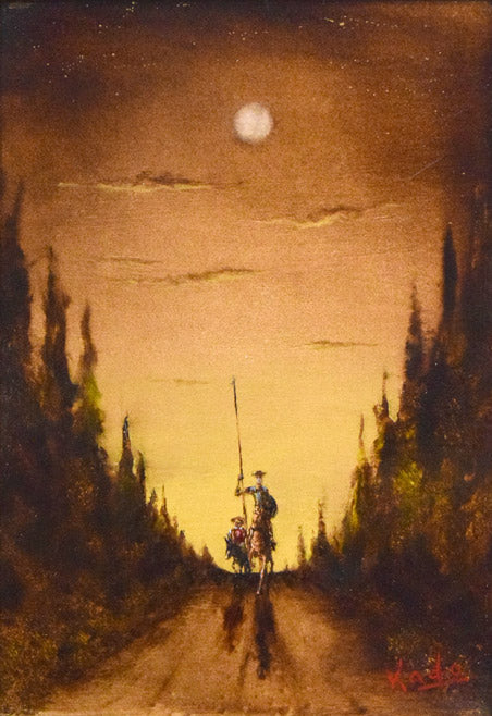 角浩「月光（ドンキホーテ）」油絵・SM 絵画買取・販売の小竹美術