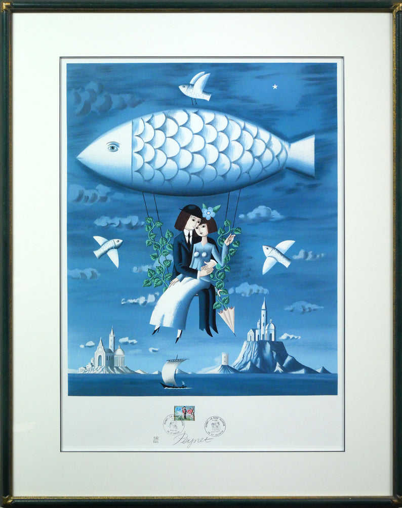 レイモン・ペイネ(Raymond Peynet)「内気な恋人」リトグラフ 絵画買取