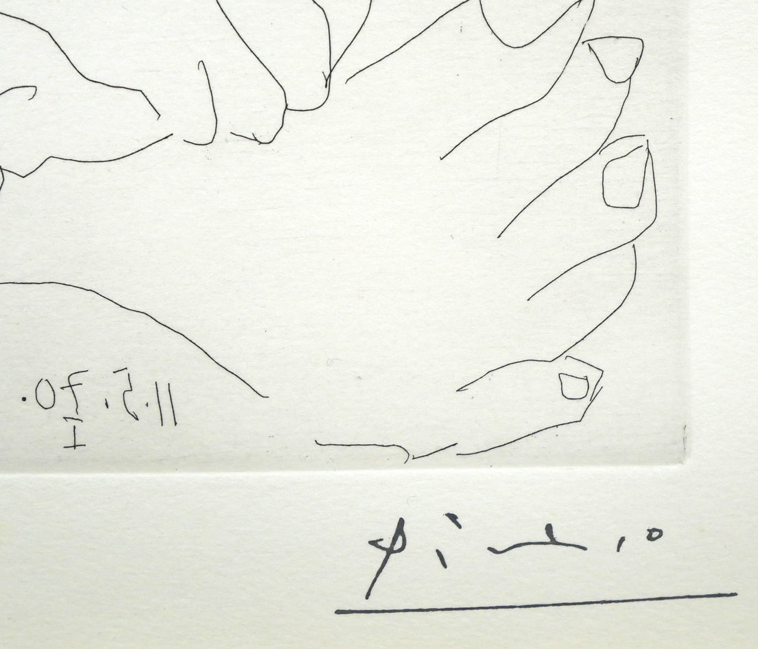 パブロ ピカソ（Pablo PICASSO）「156シリーズ No.43（画家とモデル