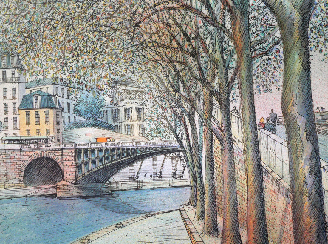 ロルフ ラフルスキー（Rolf RAFFLEWSKI）「ヌイイの橋（パリ