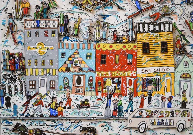 ジェームス・リジィ（JAMES RIZZI）「IT′s THE ALTITUDE」3Dリトグラフ