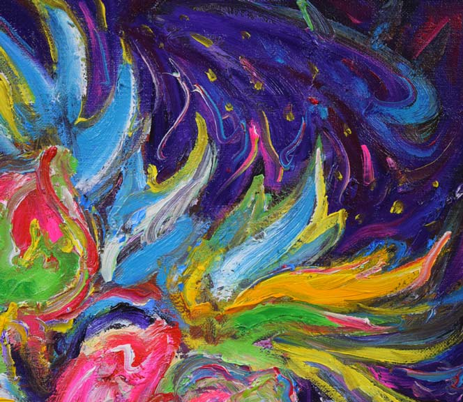 鈴木康雄「牡丹」油絵・F8号 絵画買取・販売の小竹美術