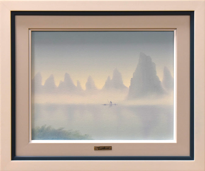 真作】 桝田隆一 紅富士 赤富士 昭和61年 日本画 絵画 現状品 美品 真