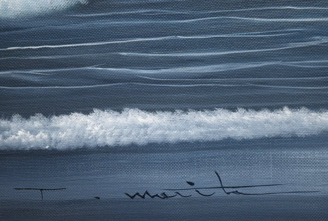 森田哲隆「利尻岳」油絵・F50号 絵画買取・販売の小竹美術