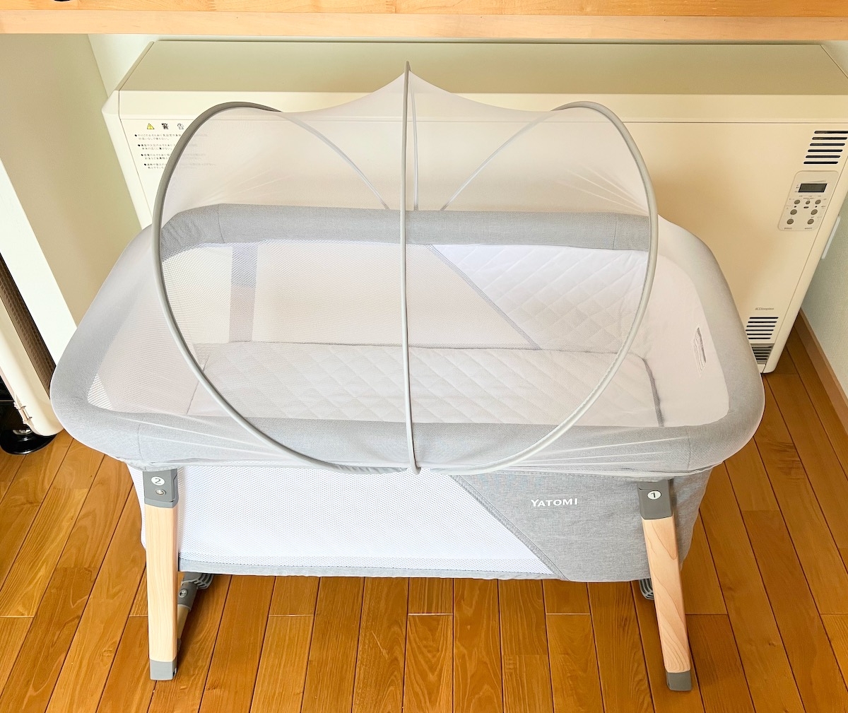 YATOMIヤトミ リビングベッド 2in1 BABY crib｜詳細使用レビューと