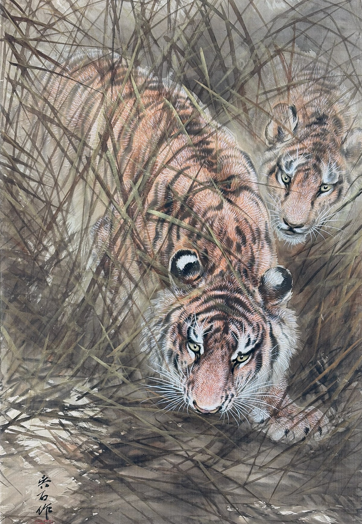 猛虎双雄｜新・古美術 高美堂（こうびどう）｜掛軸販売・通販・買取