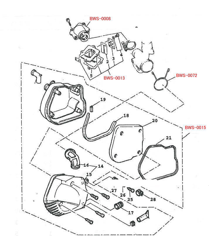 BW'S100 グランドアクシス100 台湾 YAMAHA純正部品 ヤマハ純正部品