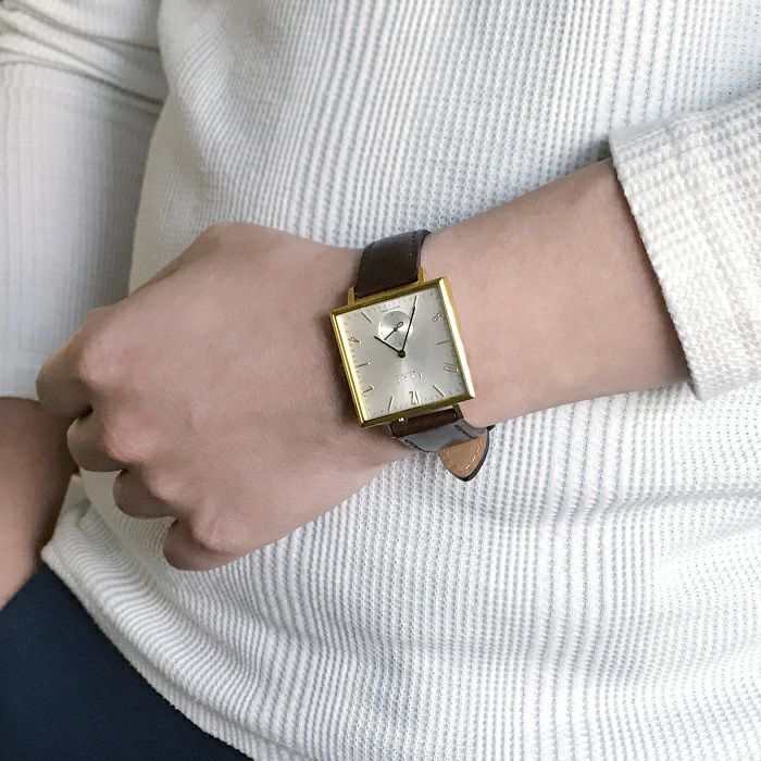 Knot SQ-32YGSV 腕時計 メンズ レディース クォーツ イエローゴールド