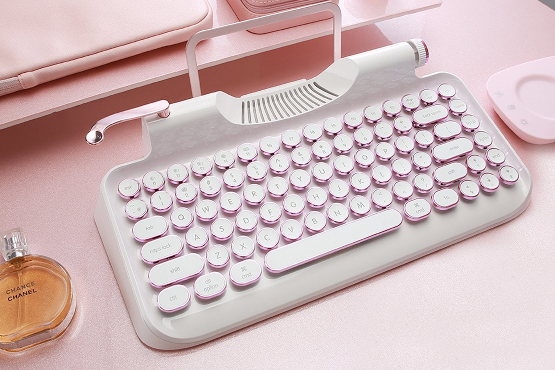 Rymek Retro mechanical keyboard (white)