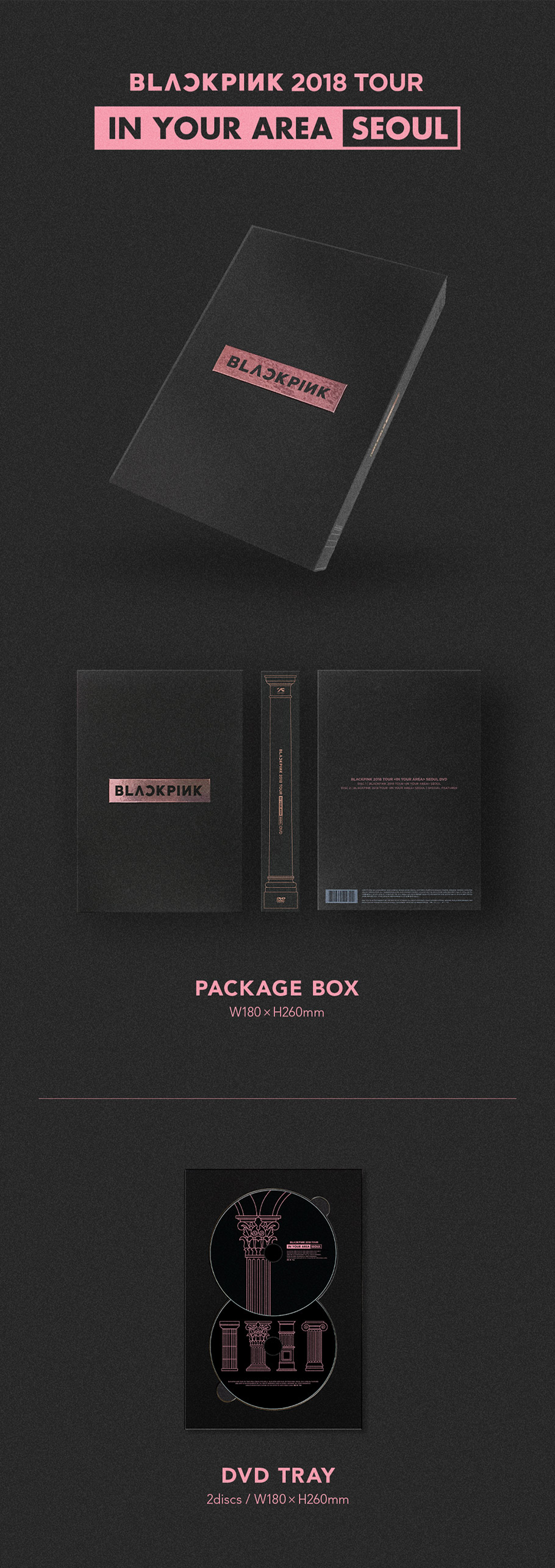 BLACKPINK IN YOUR AREA 2018 TOUR SEOUL DVD - Kpop USA