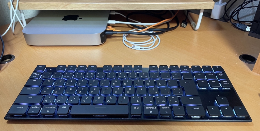 Mac mini M1 2020、Keychron K1、Kariabiner-Elements | 雲の巣