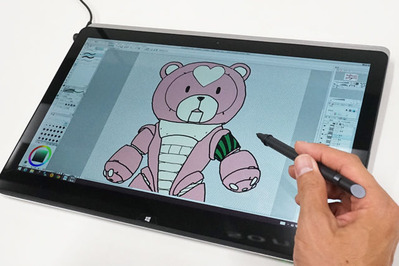 VAIO Fit 15A/14A」にデジタイザースタイラス（ペン）を使う時の