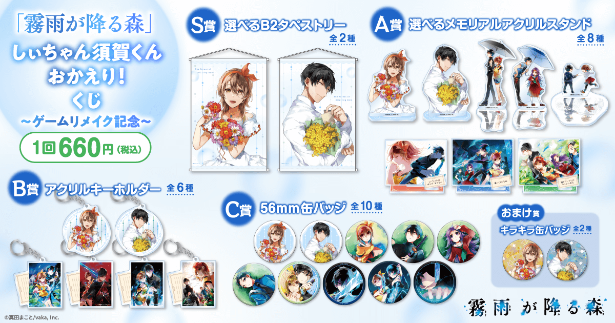 霧雨が降る森 しぃちゃん須賀くんおかえり！くじ～ゲームリメイク記念