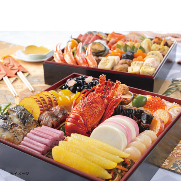 2025おせち「京風特大おせち【大納言】二段重」約4人前のお得通販