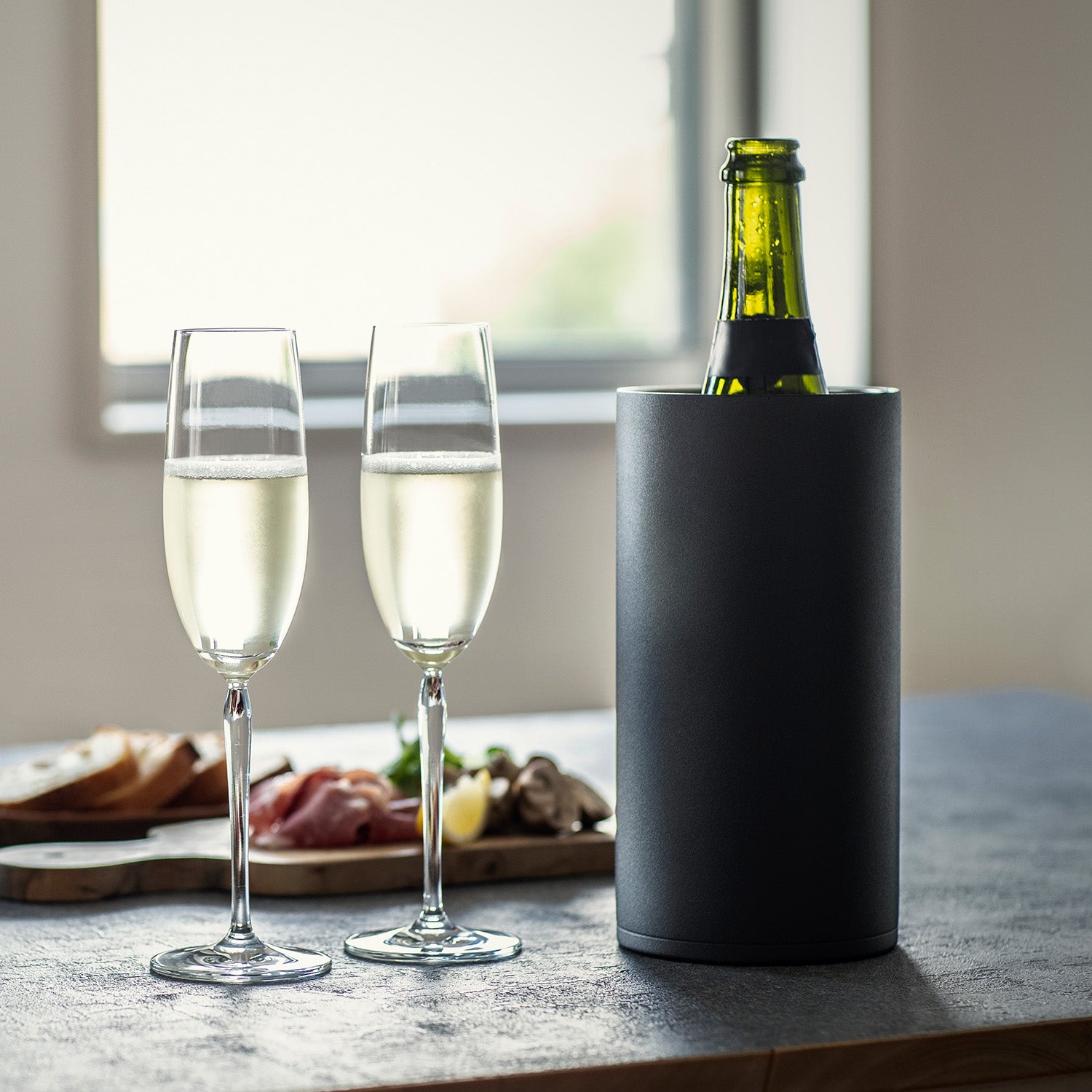 魔法瓶構造のワインクーラー / ブラック | の酒器・グラス | クラフト