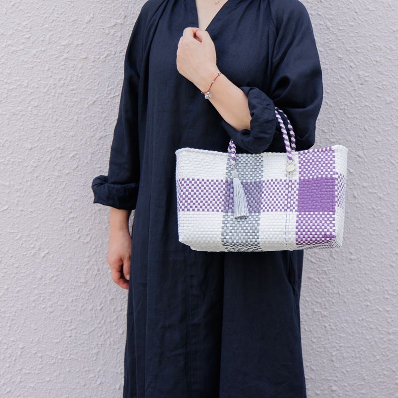 後藤由紀子さんコラボのチェック柄メルカドバッグ | 暮らしとおしゃれ