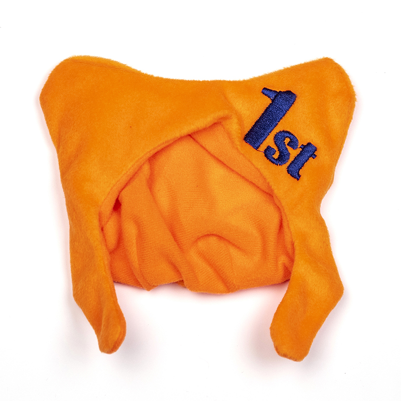 ハンドメイドベア(イギリス天然モヘア)全長34cm くまちゃん帽子つき