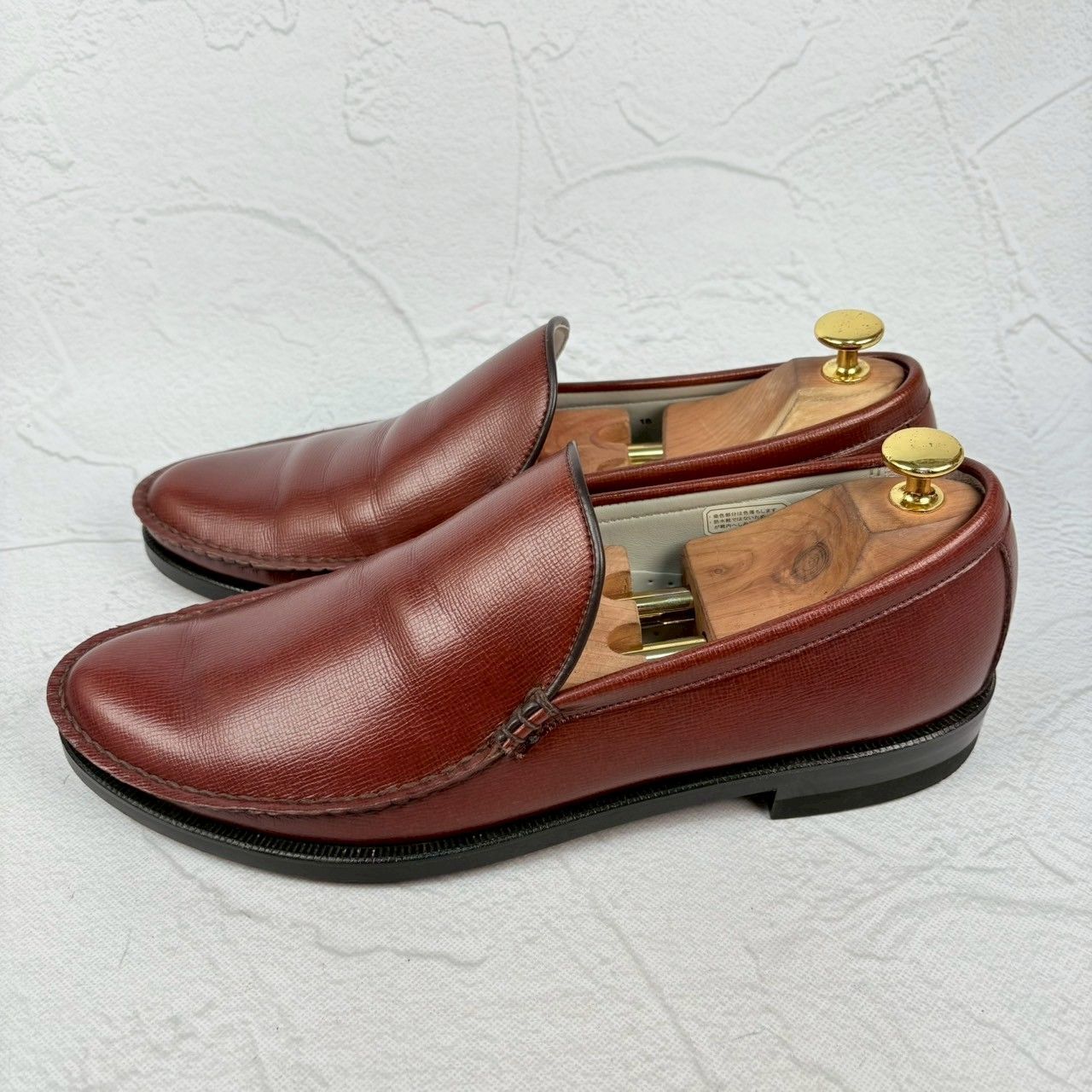 美品】REGAL リーガル コブラヴァンプ ローファー シボ革 茶 26 / 26.5