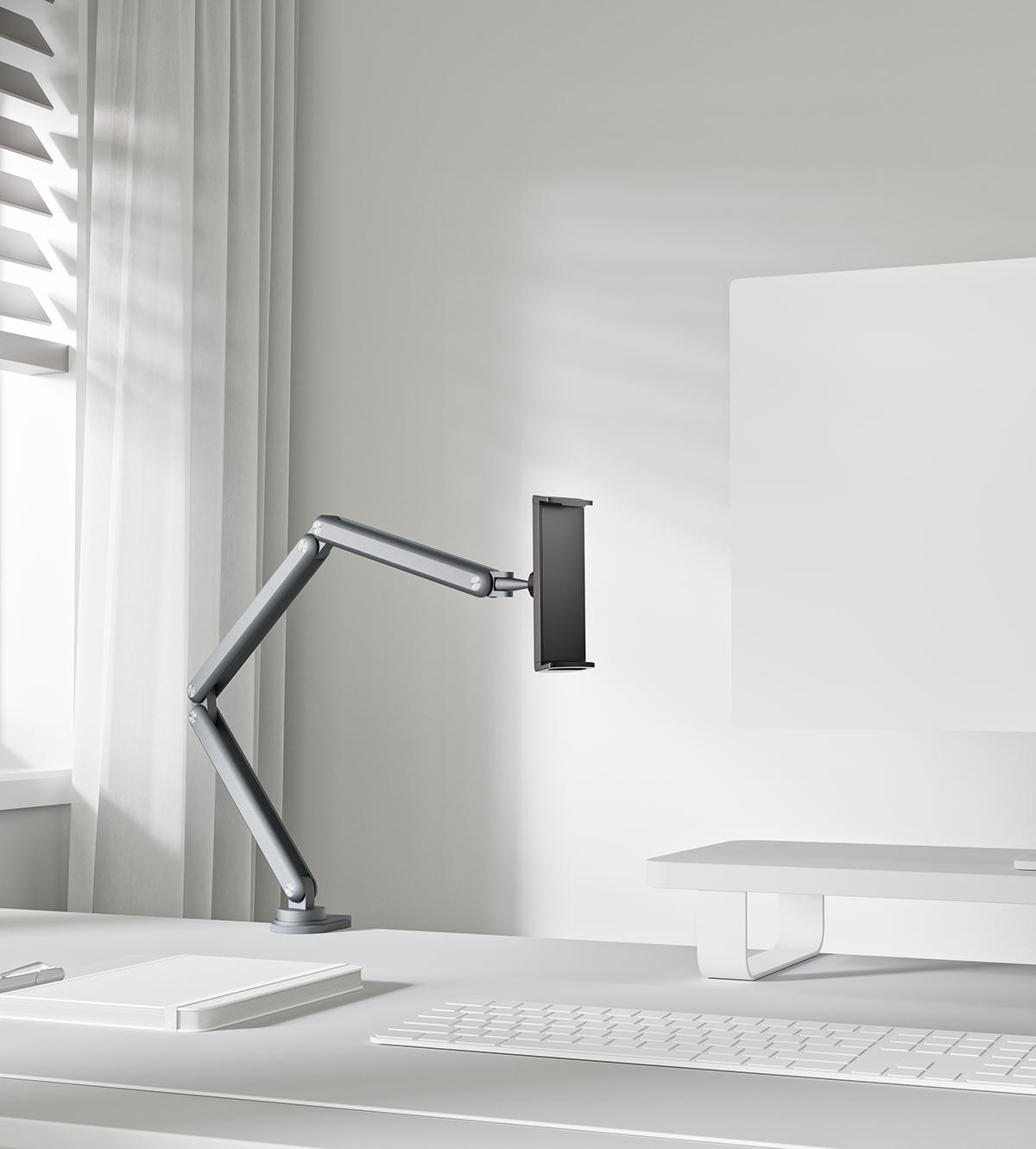 KUXIU X36 フレキシブル アーム クリップ タブレット マウント