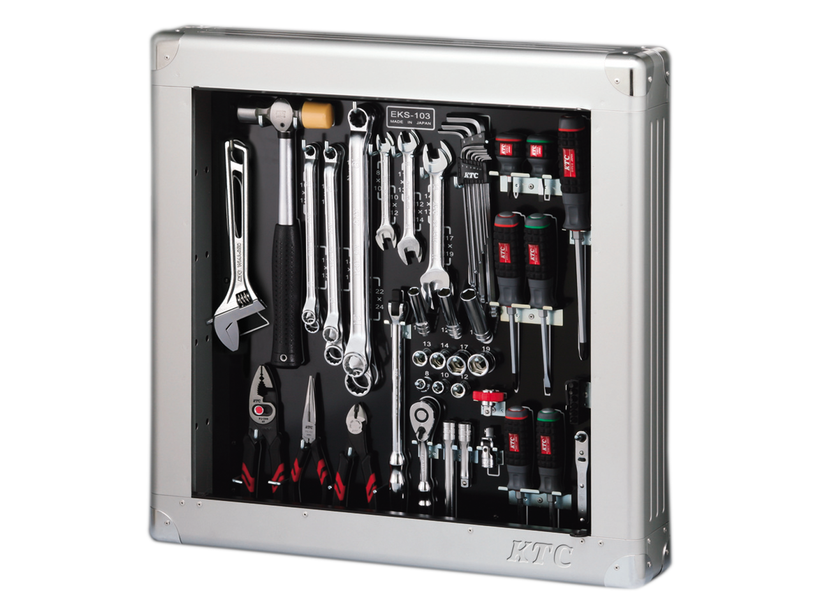9.5sq.工具セット（薄型収納メタルケースタイプ）[56点] | KTC