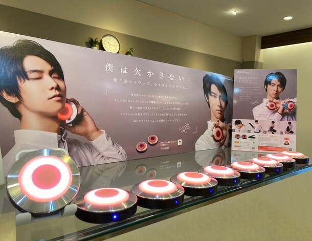 ファイテンの自信作「健光浴シャワー」。契約件数トップ店舗が生み出し