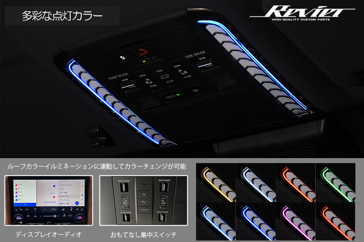 40系 アルファード ヴェルファイア LEDルームランプキット ルーフ