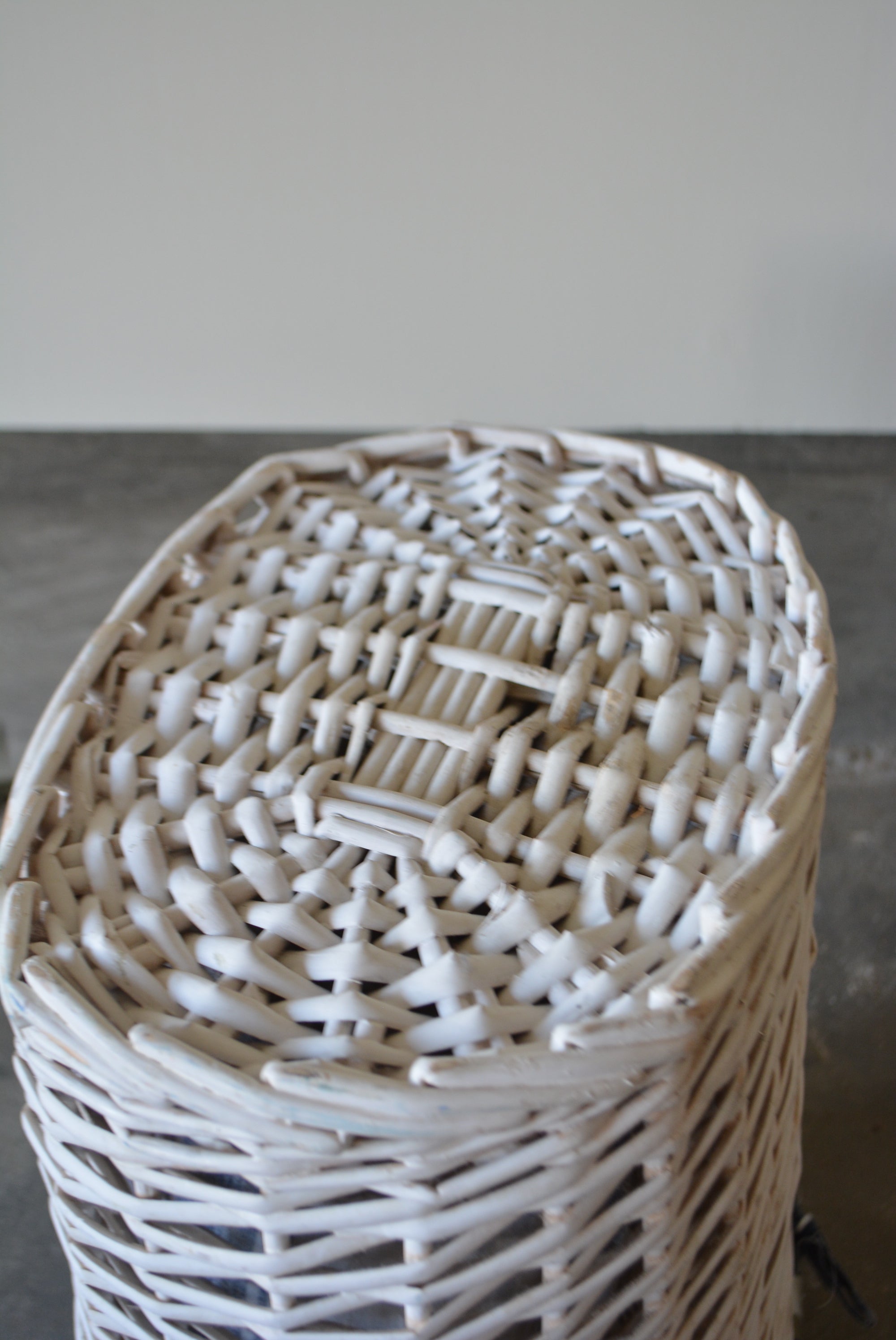 ラタン パニエ フレンチバスケット K 藤/フランスブロカント