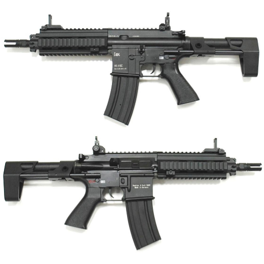 L.A.ホビーショップ / 電動ガン HK416C(リアル刻印) ブラック [816] [取寄]