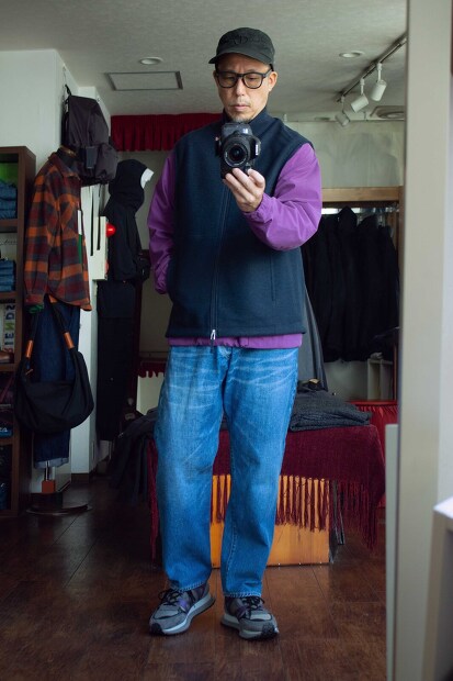 Still by hand ウールナイロンジップベスト VE02233 完売 [Lampa]