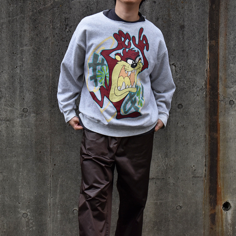 90's Looney Tunes/ルーニー・テューンズ ”TAZ” スウェット 230425