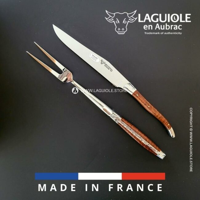 LAGUIOLE en Aubrac バッファローナイフ&フォークペアセット LAGUIOLE