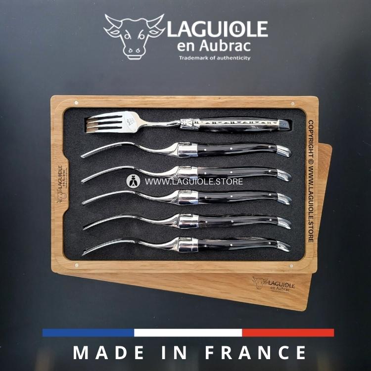 Laguiole en Aubrac Table Forks Buffalo Horn - Set of 6