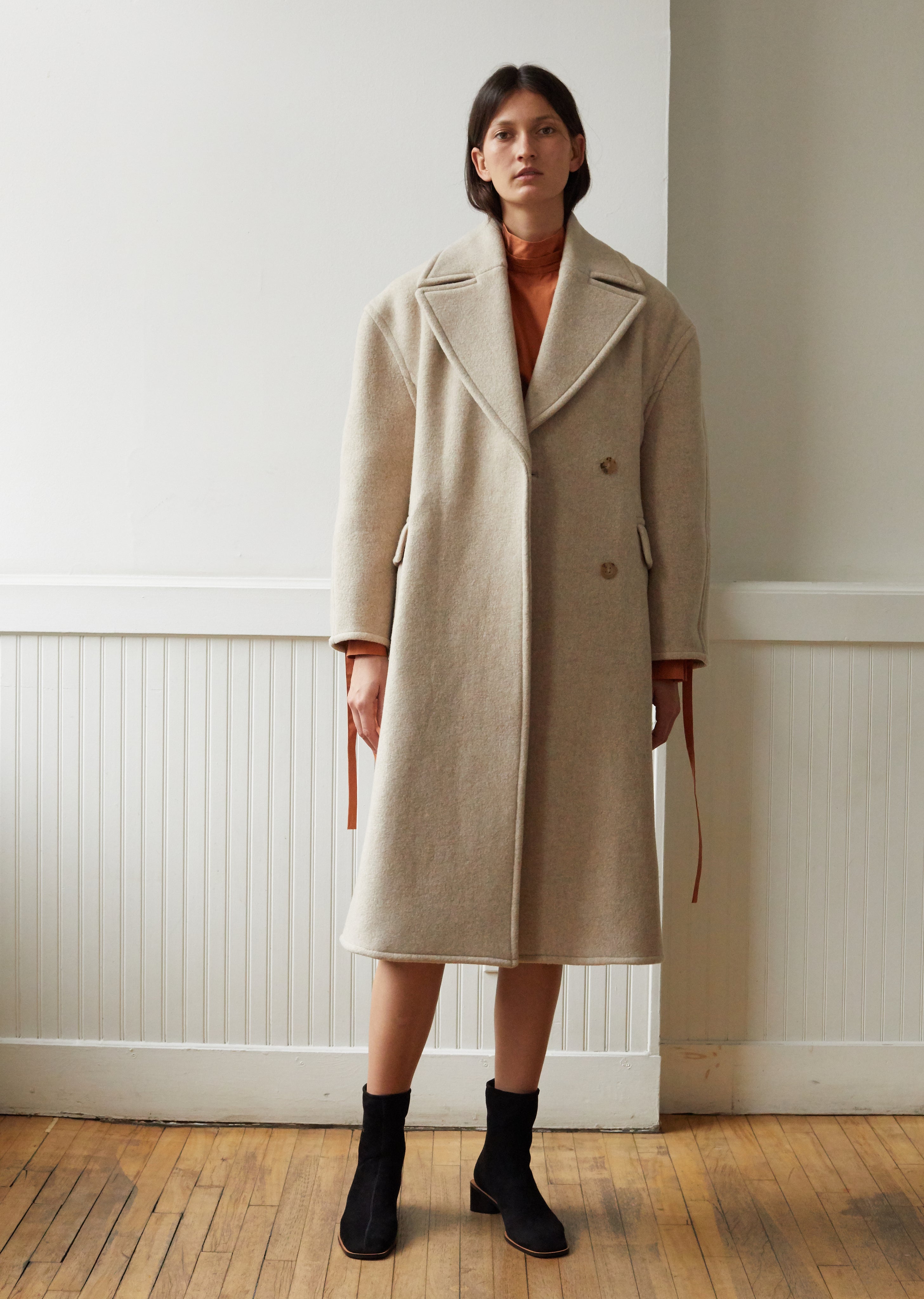 Olaia Boiled Wool New Coat – La Garçonne