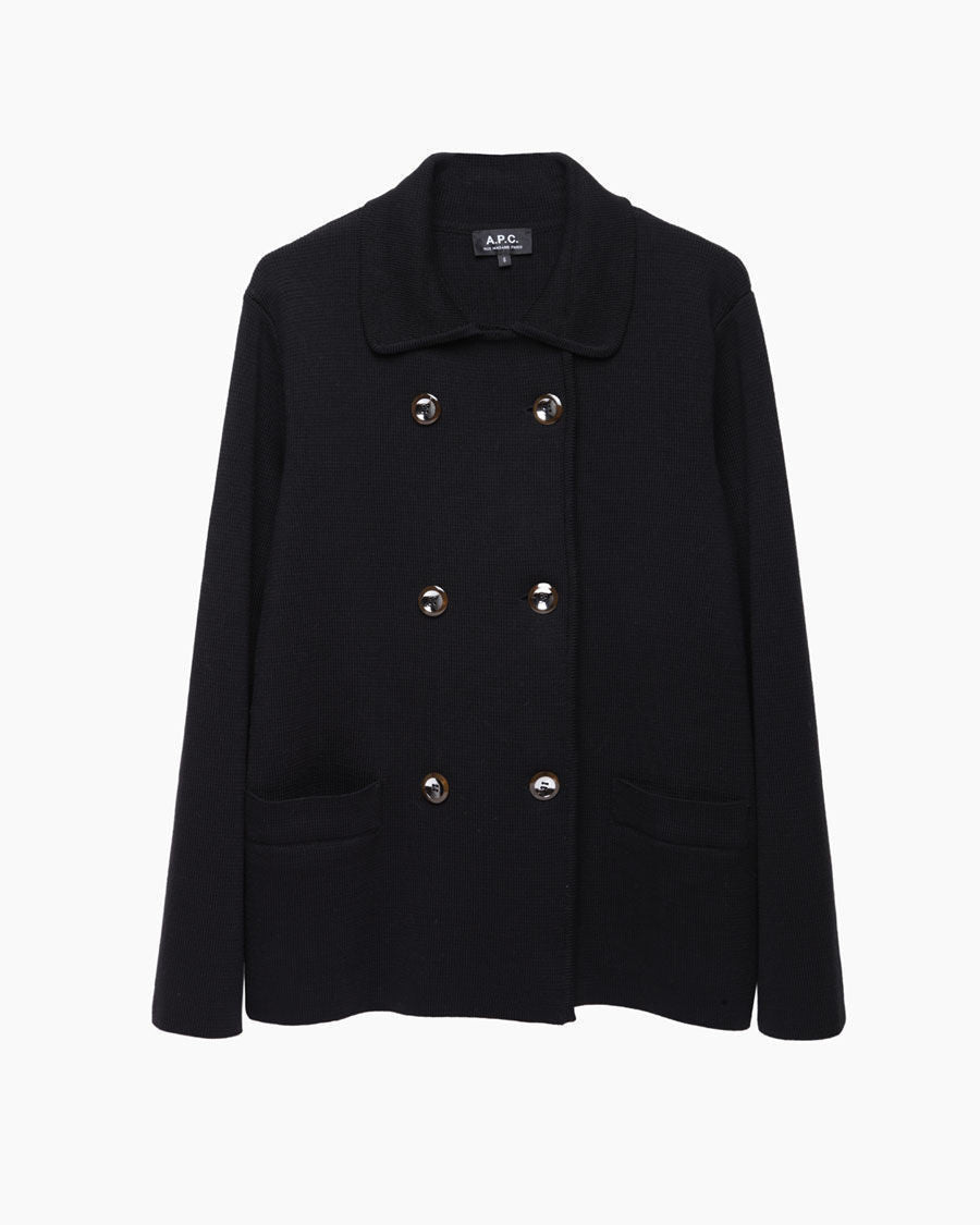 Knit Peacoat Jacket – La Garçonne