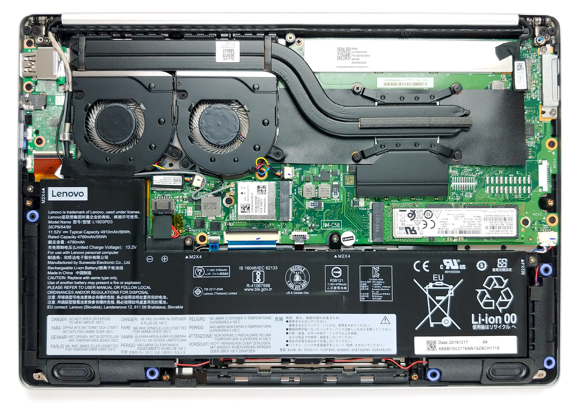 Inside Lenovo Ideapad S540 (13) - disassembly and upgrade options