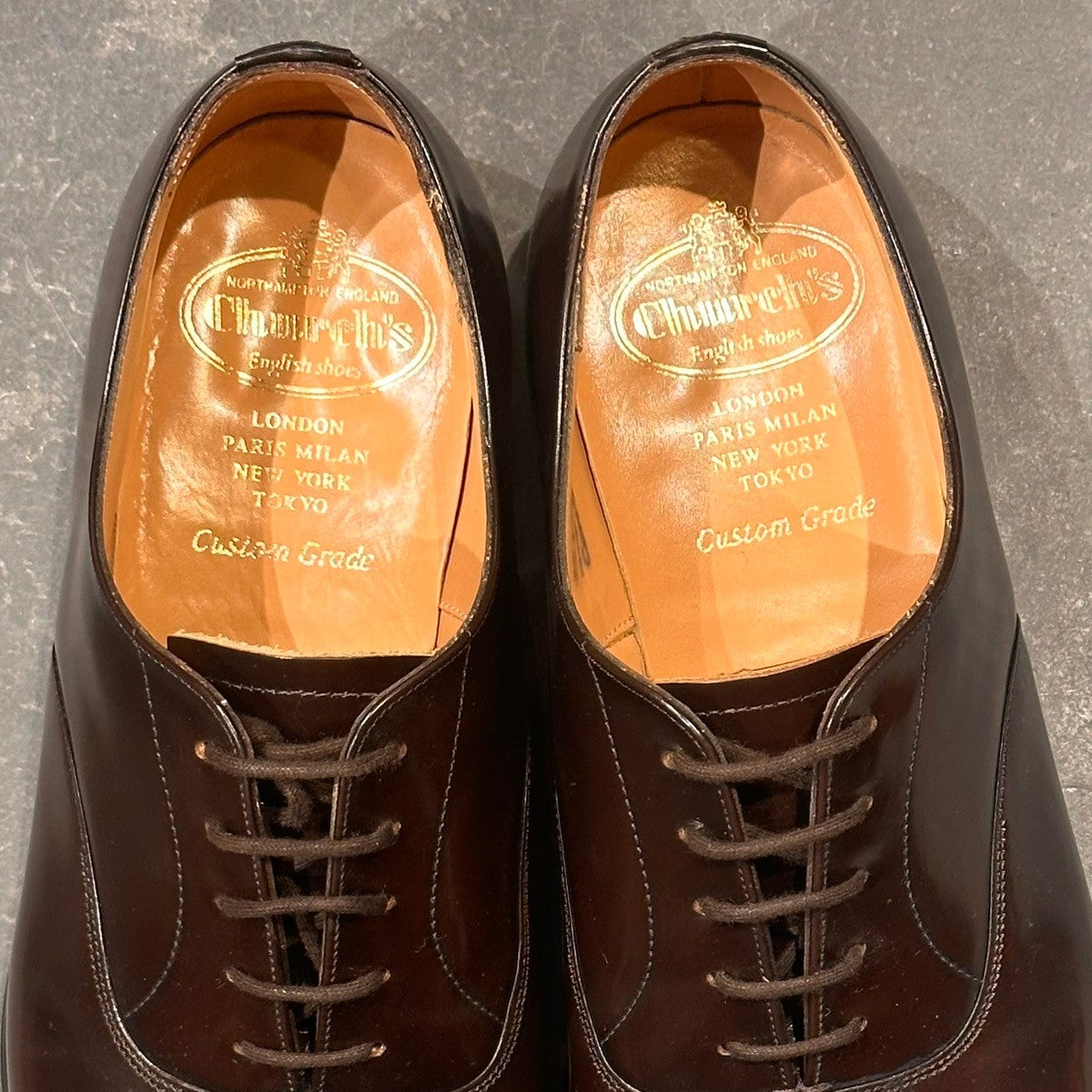 美品【Church's】チャーチ コンサル 5都市 ストレートチップ