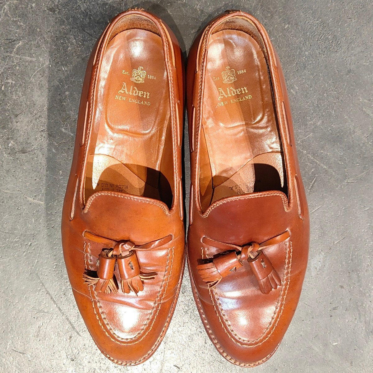 希少 美品【ALDEN】オールデン 3658 タッセルローファー コードバン