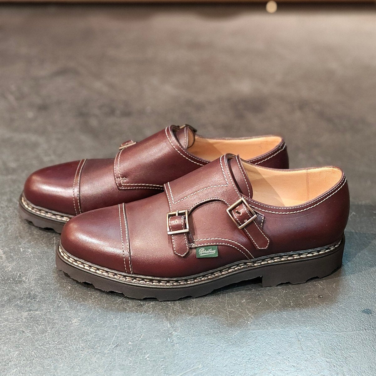 新品未使用 【Paraboot】パラブーツ ウィリアム ダブルモンク カーフ