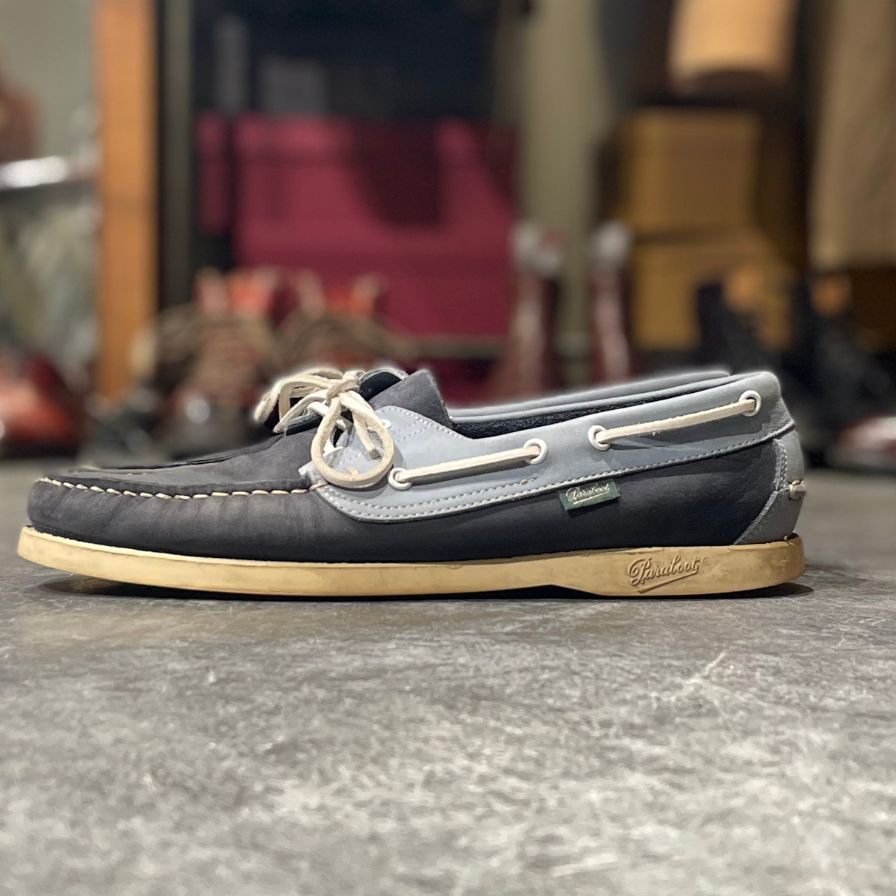 PARABOOT】パラブーツ バース デッキシューズ ヌバック ブルー