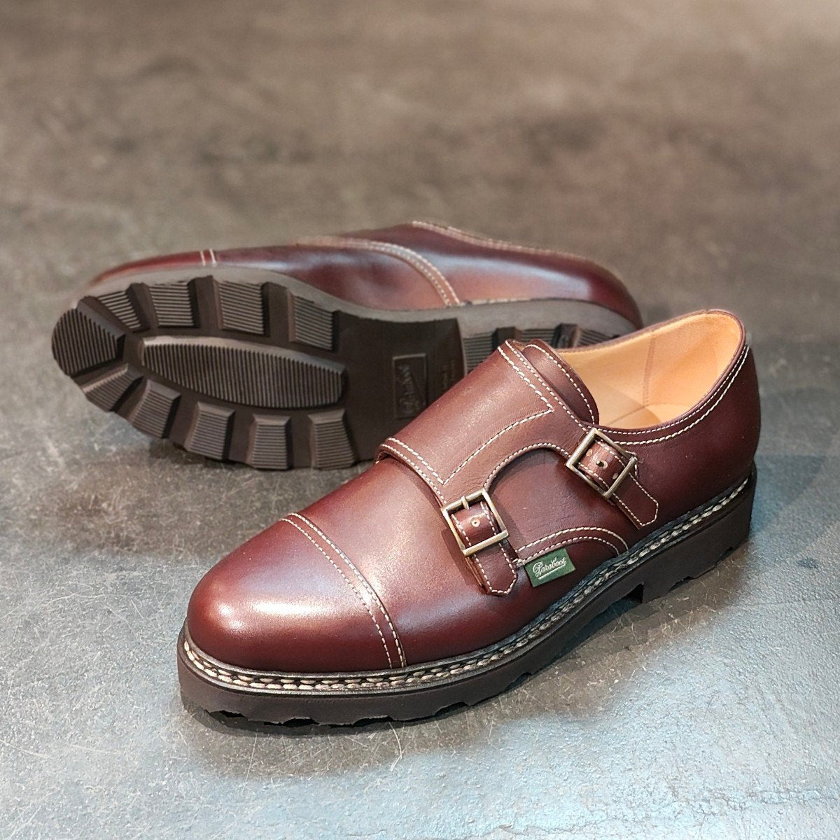 新品未使用 【Paraboot】パラブーツ ウィリアム ダブルモンク カーフ