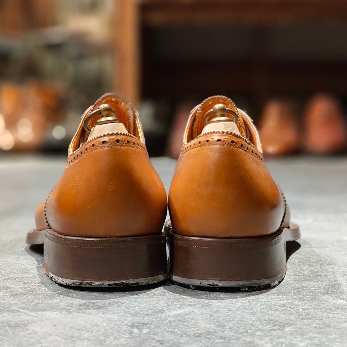 希少 美品【Stefano Bemer】ステファノベーメル セミブローグ カーフ