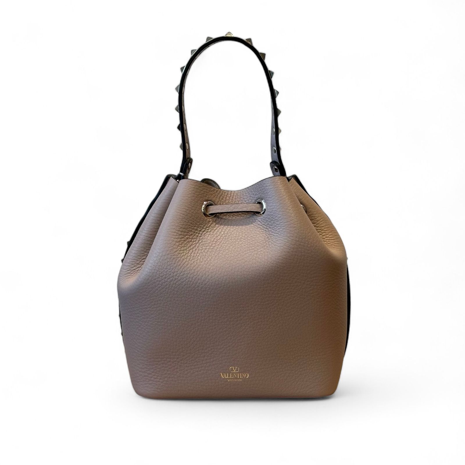 VALENTINO - ロックスタッズ・バケットバッグ / 2way / ベージュ