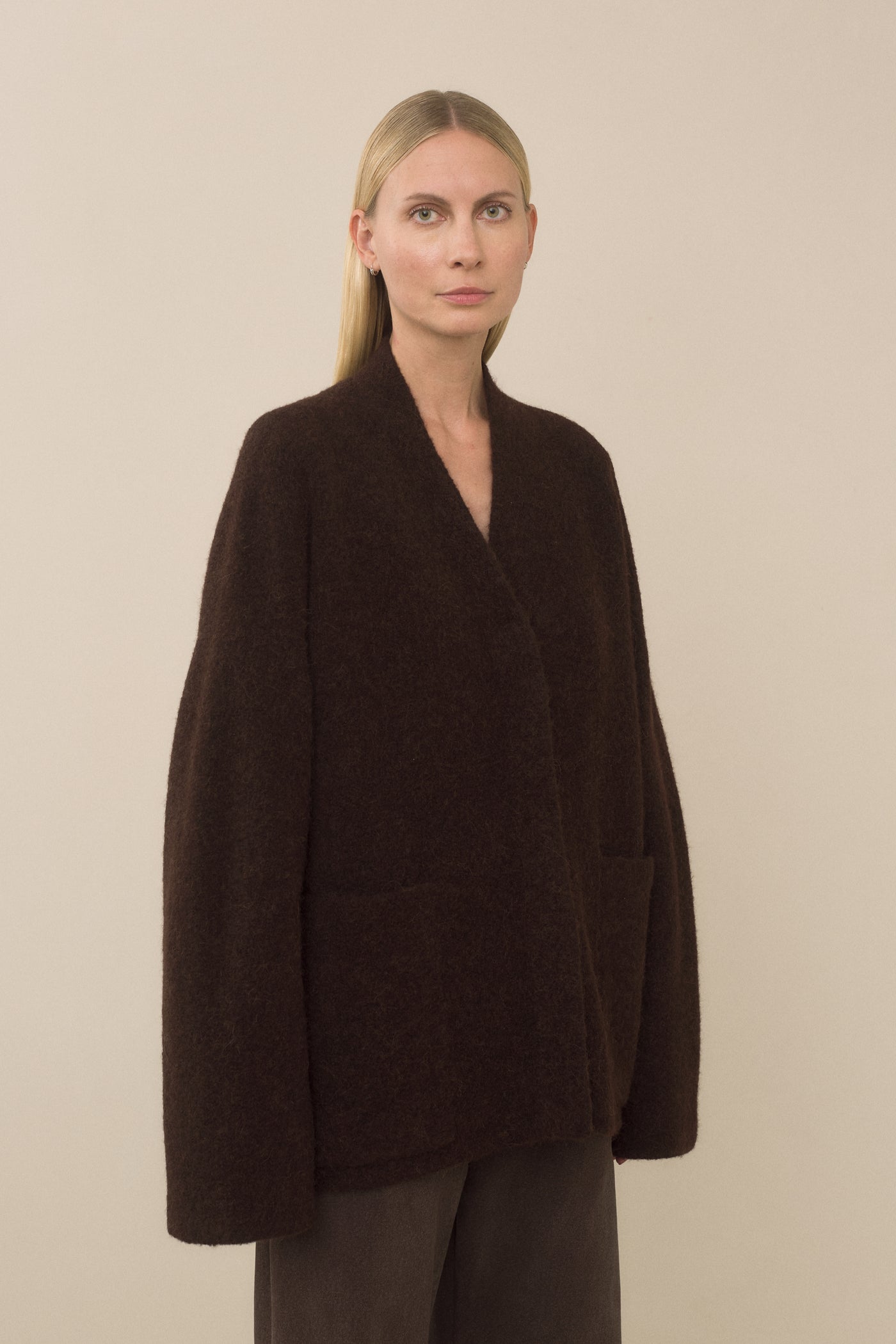 DOUBLE FACE CARDIGAN – Lauren Manoogian