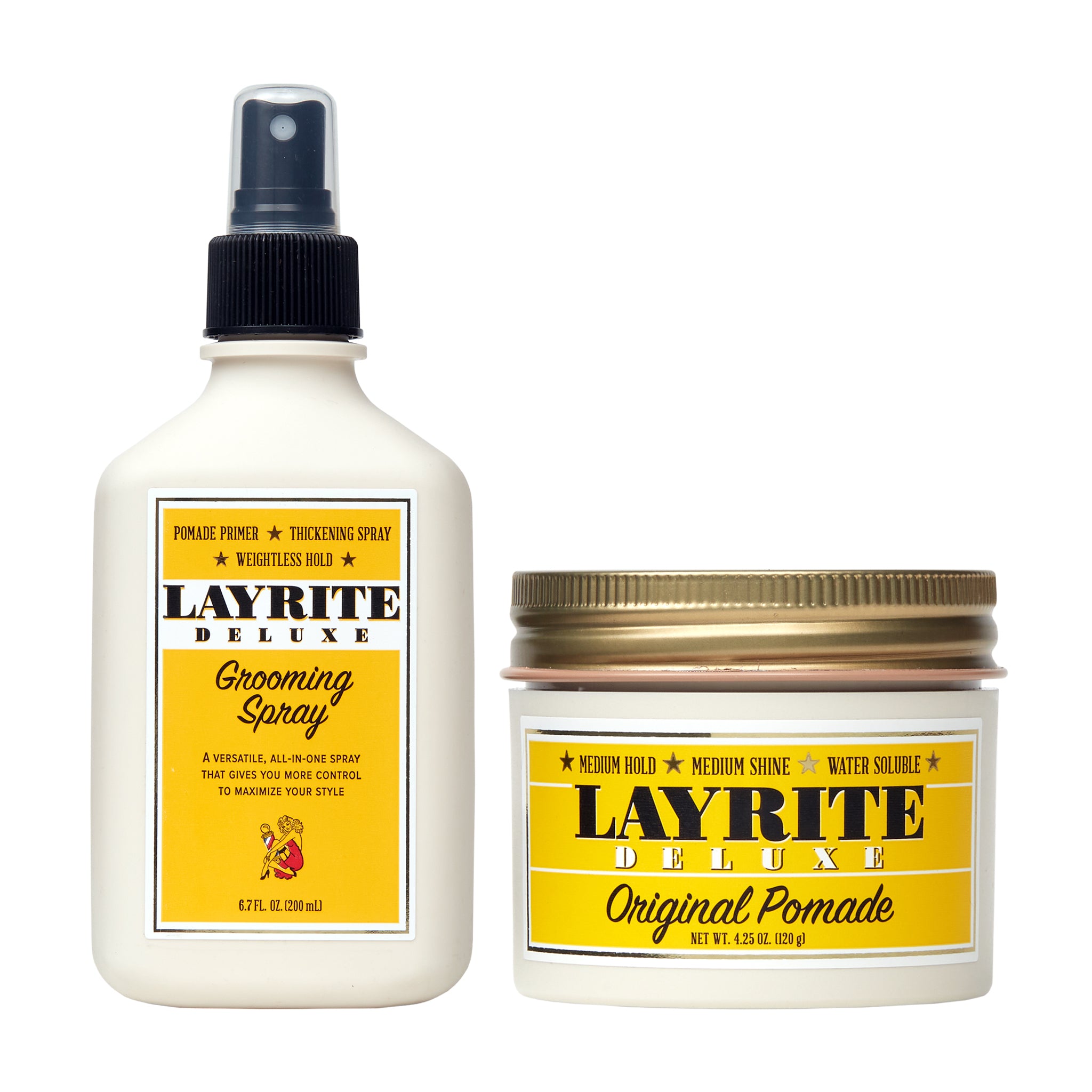Classic Combo Bundle – Original Pomade + Grooming Spray – Layrite